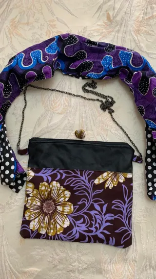 Set borsa, fascia capelli e anello