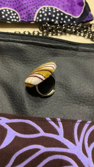 Set borsa, fascia capelli e anello