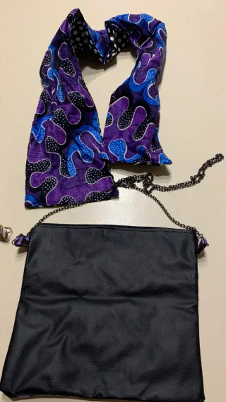 Set borsa, fascia capelli e anello