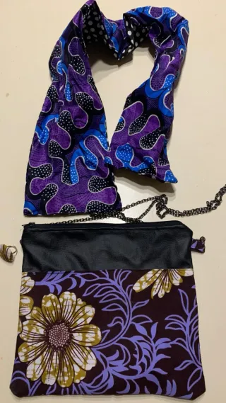 Set borsa, fascia capelli e anello
