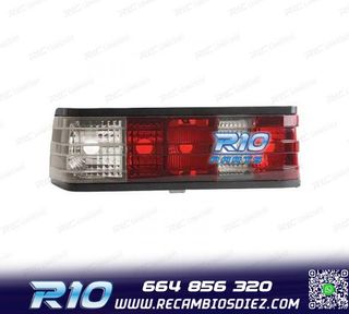 PILOTOS MERCEDES 190 W201 82-93 ROJO CROMO