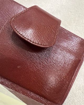 Cartera Retro Piel Marrón Mujer