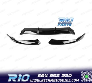 SPOILER LIP MERCEDES CLASE C W205 18-21 LOOK AMG NEGRO BRILL