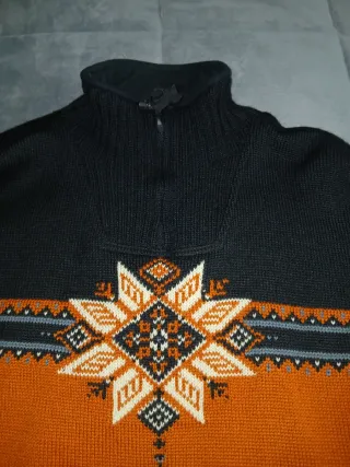 Dale of Norway Jersey Nórdico Negro Naranja