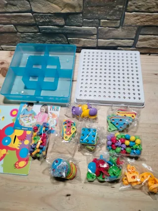 AKOKIE Puzzle Peg Juguete Construcción Montessori