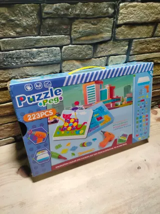 AKOKIE Puzzle Peg Juguete Construcción Montessori