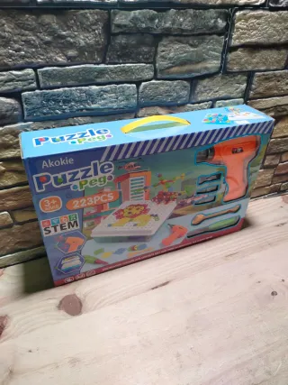 AKOKIE Puzzle Peg Juguete Construcción Montessori