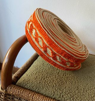 Rotolo passamaneria vintage arancione