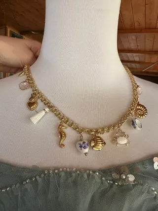 Collana con ciondoli mare porcellana