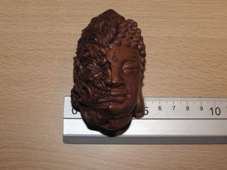 Okimono Japón China netsuke Buda Diablo separados