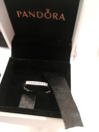 Anillo Pandora Plata de Ley Corazones