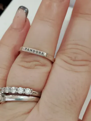 Anillo Pandora Plata de Ley Corazones