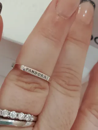 Anillo Pandora Plata de Ley Corazones