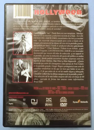 Colección 5 DVDs Hollywood Babylon (documentales)