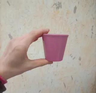 Set 16 Mini Vasi Ceramica Rosa