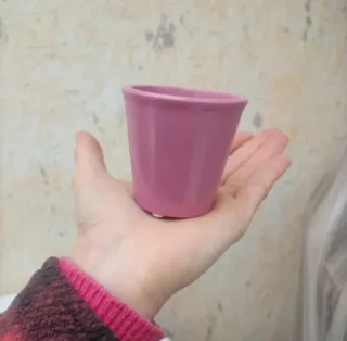 Set 16 Mini Vasi Ceramica Rosa