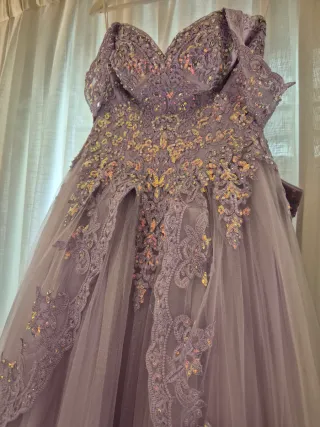 Vestido de Quinceañera lila