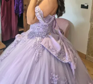 Vestido de Quinceañera lila