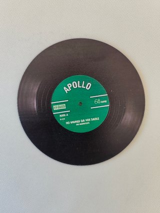 Pack 6 Posavasos diseño disco de vinilo - Nuevos