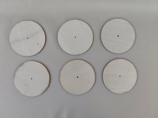 Pack 6 Posavasos diseño disco de vinilo - Nuevos
