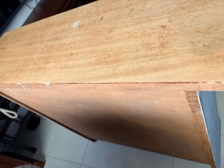 Mobile d'ingresso vintage blu e dorato