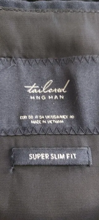 Traje azul Mango Talla M