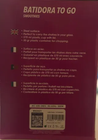 Batidora Smoothie Portátil 300W