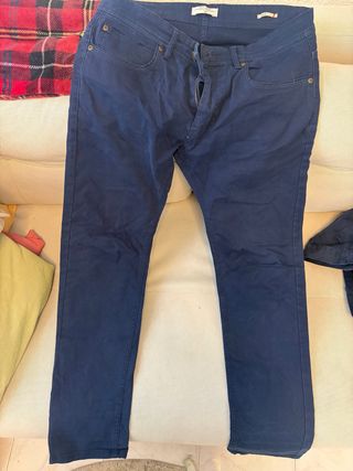 Pantalón Slim Easy Wear Azul