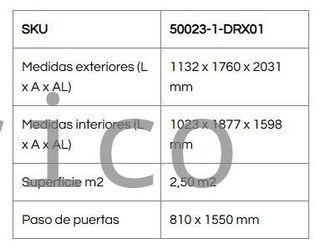 Caseta Metálica Eco Pent Roof 113x176x203 cm - Duramax