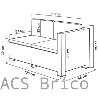 Muebles Jardín Oasis Grafito