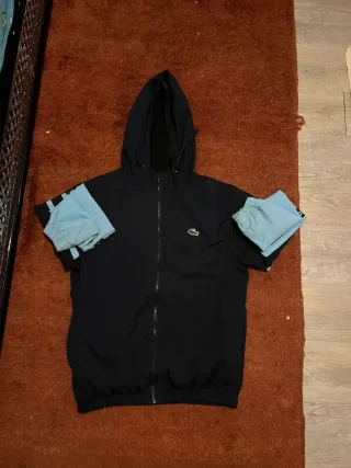Giacchetto Lacoste blu scuro e azzurro
