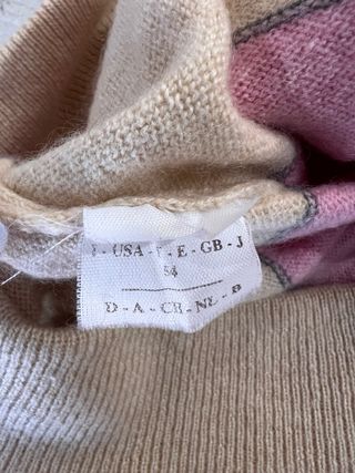Maglione Brunello Cucinelli cashmere righe rosa