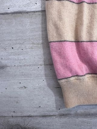 Maglione Brunello Cucinelli cashmere righe rosa