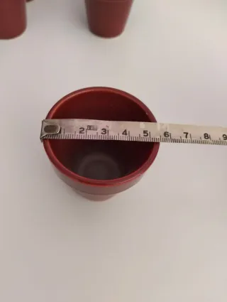Mini Maceteros Rojos en total 7
