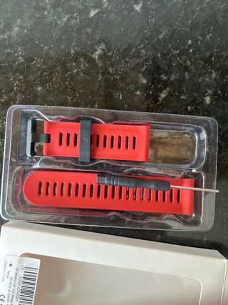 Correa Garmin Fenix 3 Negra y Roja