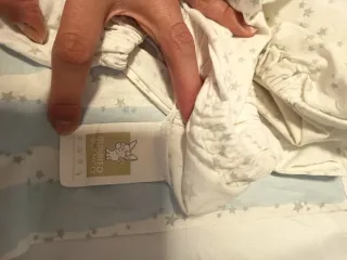 Funda nórdica Burrito Blanco Rayas para cuna