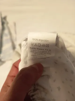 Funda nórdica Burrito Blanco Rayas para cuna