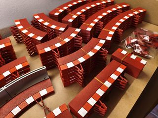 Pianos Scalextric (pista gris) en 3D