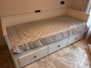 Diván Blanco Ikea Hermes con Cajones