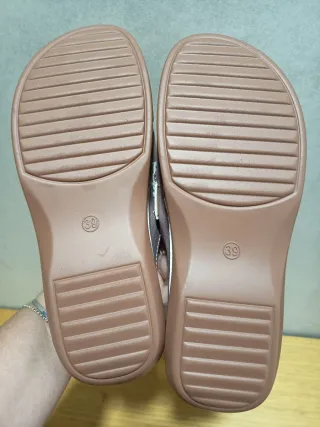 Sandalias cuña verano mujer rosa