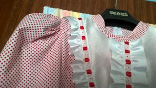 Traje Chulapa Niña Rojo y Blanco