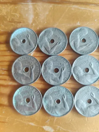 15 Monedas año 1934 República Española
