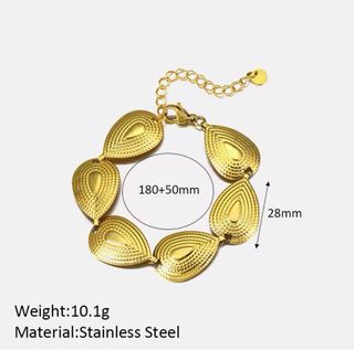 Pulsera Gotas Relieve-Moda 2026