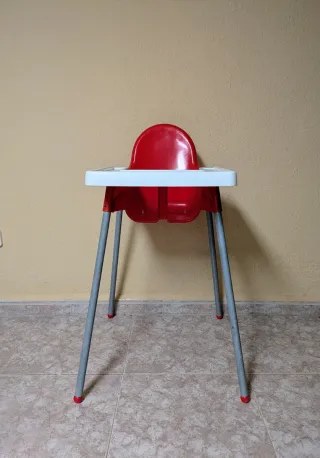 Trona Bebé Ikea Roja y Blanca