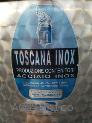 Depósito Inox 304 - 200 Litros - 530x1000