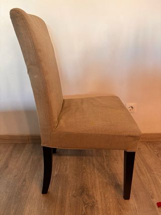 Sillas de comedor tela y madera