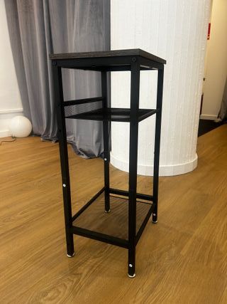 Juego 2 Mesas Auxiliares Madera y Metal