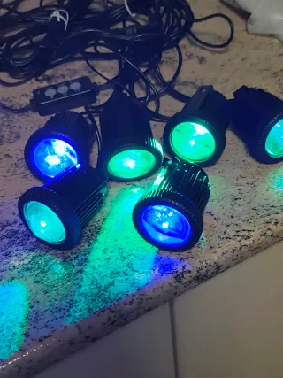 6 Luces LED Exterior con Mando