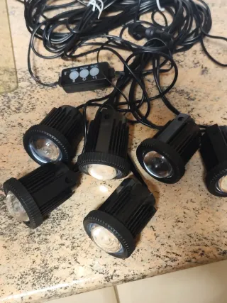 6 Luces LED Exterior con Mando