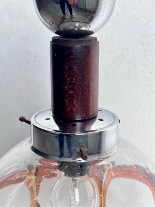 Lampadario Murano Vetro Soffiato Anni '70 Gocce